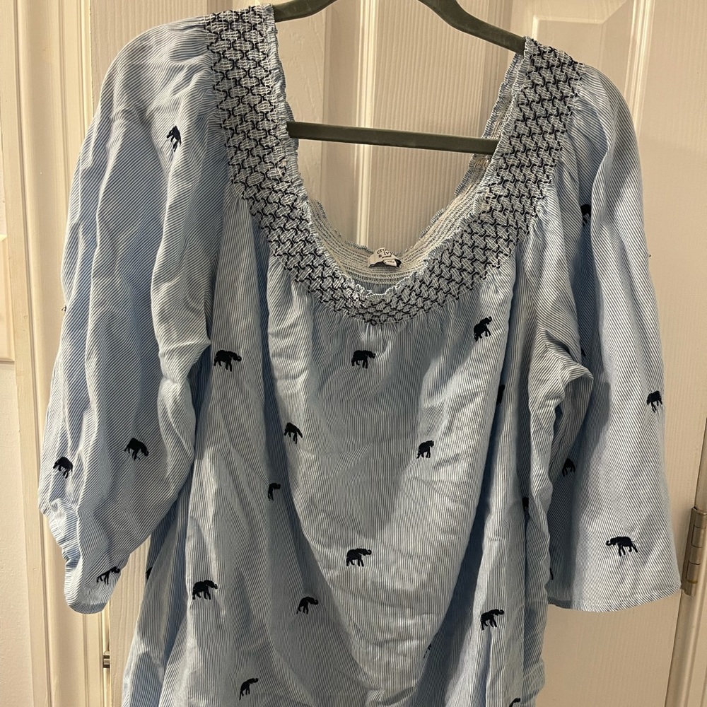 Crown and Ivy off the shoulder shirt.